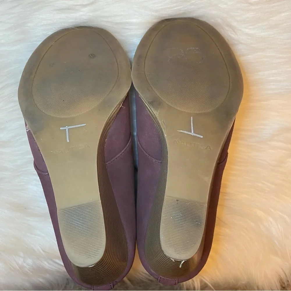 Nautica Mauve Wedges Size 6.5